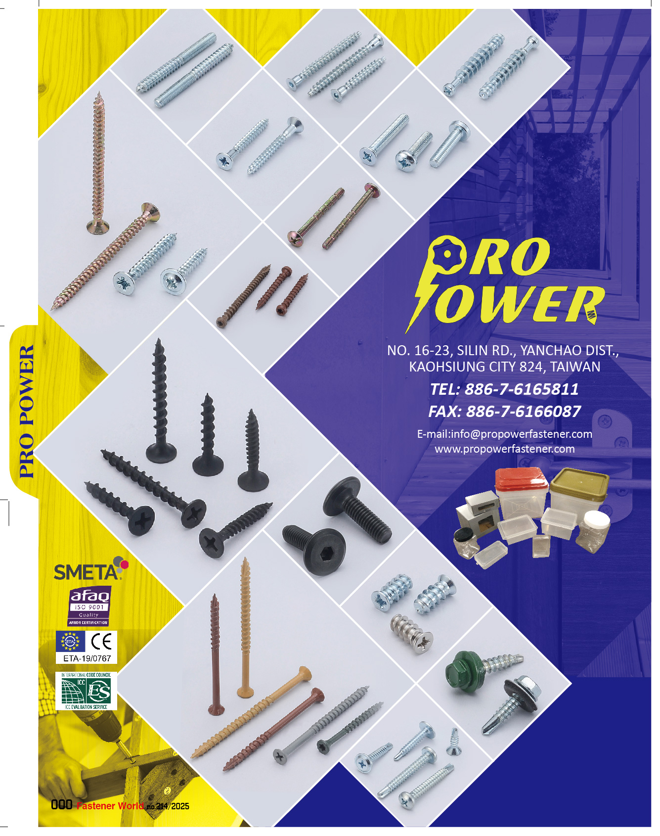 PRO POWER CO., LTD. , DECK SCREW,EURO SCREW, CHIPBOARD SCREW, PARTICLE BOARD SCREW, SELF DRILLING SCREW, SELF TAPPING SCREW, DRYWALL SCREW, CONFIRMAT SCREW, SLEEVE SCREW, MACHINE SCREW, JOINT CONNECTOR BOLT, BREAK-OFF MACHINE SCREW, SLEEVE NUT, SHELF SUPPORT(PIN) , Self-drilling Screws